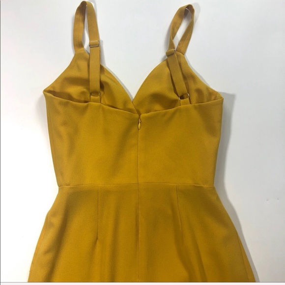 Dress the Population Yellow Faux Wrap Dress - Picture 7 of 11